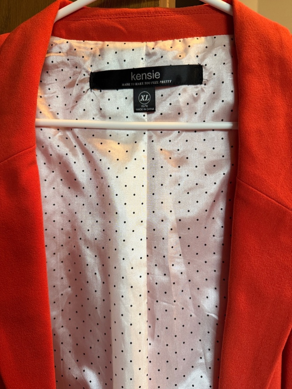 Kensie orange Open Front Blazer